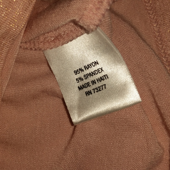 Apt. 9 Crewneck Tee in Pink and Gold – Size S - Picture 4 of 6